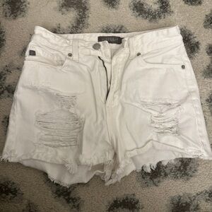 Just USA white denim shorts